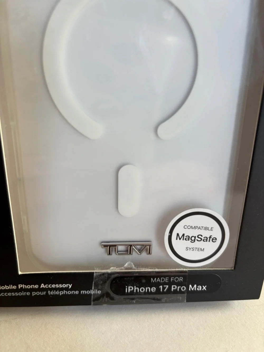 TUMI Transparent Shockproof MagSafe Compatible Phone Case for iPhone 17 Pro Max